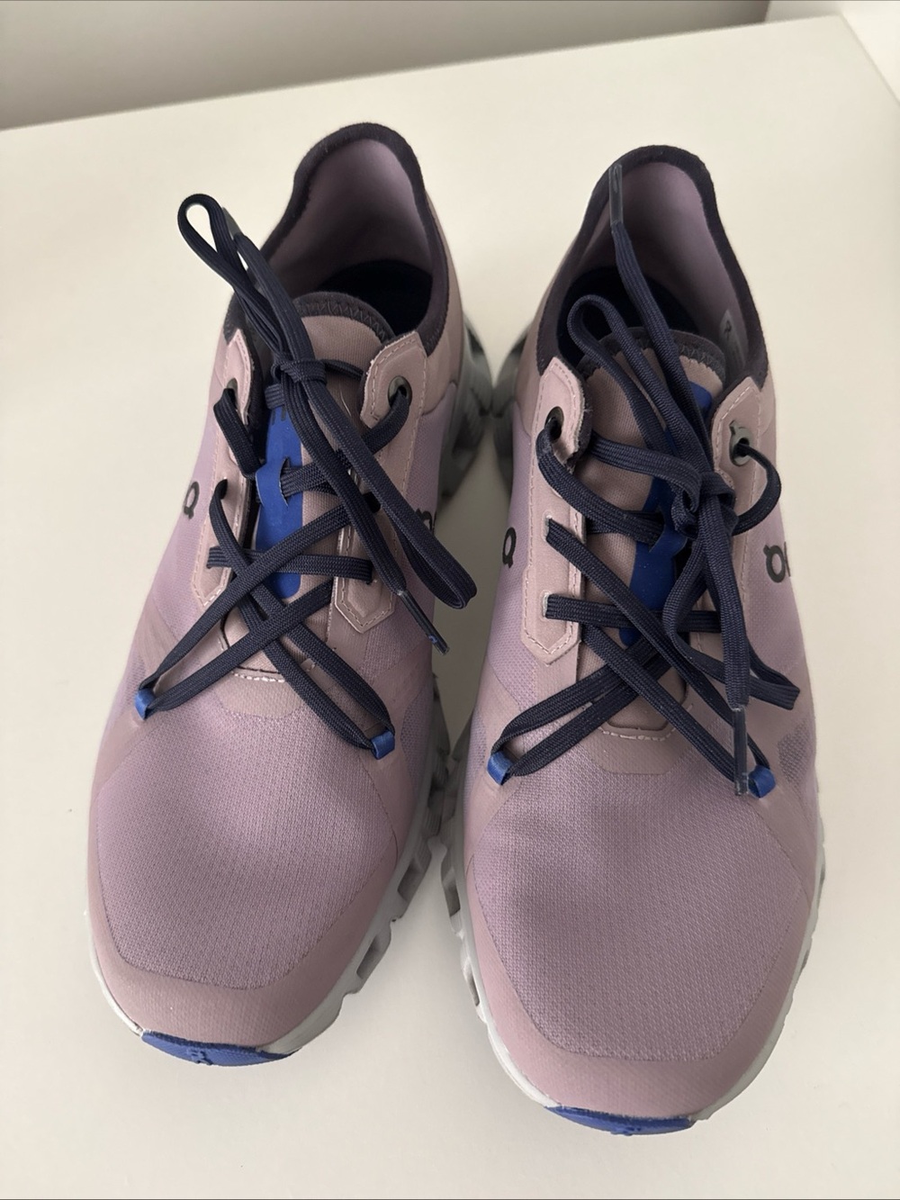On Running Women's Lavender and Navy Cloudventure Athletic Shoes